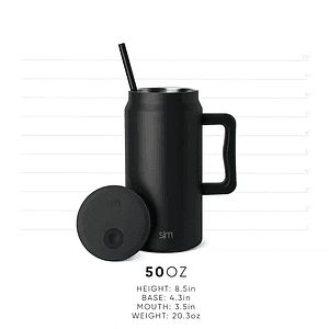50 oz Simple Modern® Stainless Steel Insulated Trek Tumbler