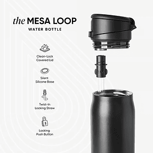 24 oz Simple Modern® Mesa Loop with Covered Spout Water Bottle