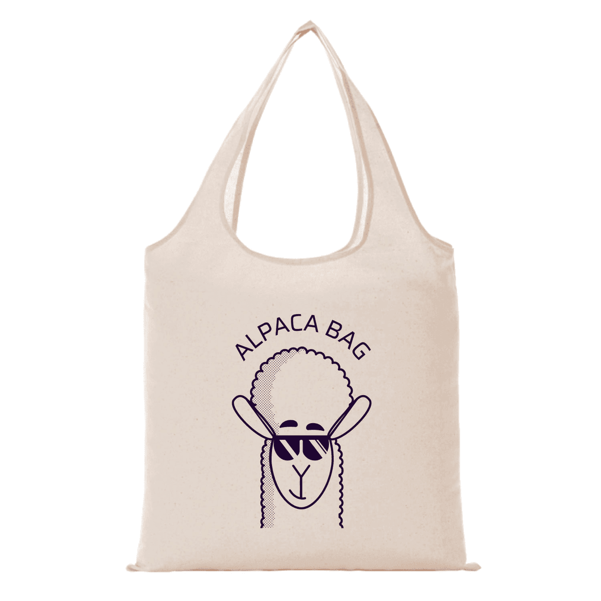 5 oz. Cotton Canvas Shopper Foldable Bag W/ Handle  (16" x 15")