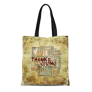 6 Oz. Sublimated Poly Canvas Convention Tote Bag (14" x 16")