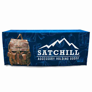 Premium 6ft Dye Sublimated Fitted Zipper Table Throw