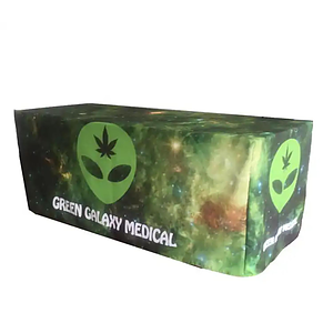 Premium 6ft Dye Sublimated Fitted Zipper Table Throw
