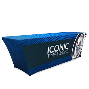 Custom 6ft Throw Dye Sublimated Stretch Table Cloth