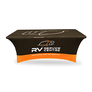 Custom 6ft Throw Dye Sublimated Stretch Table Cloth