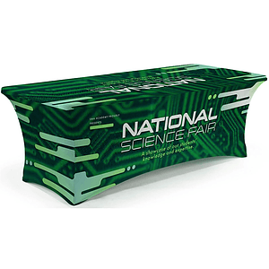 Custom 8ft Throw Dye Sublimated Stretch Table Cloth