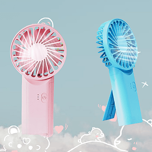 Rechargeable Cooling Fan with Phone Stand