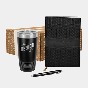 Polar Camel® 20 oz Tumbler, TiTUS® Sahara Notebook & Pen Gift Set