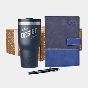 RTIC® 30 oz Tumbler, TiTUS® Valvetine Notebook & Pen Gift Set