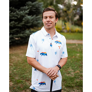 YATTA Golf® - Cali Bear men's Moisture Wicking non iron Golf Polo Shirts