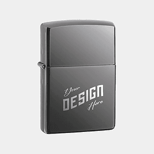 Zippo® USA-Made Classic Windproof Black Ice Lighter