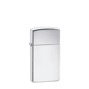 Zippo® USA-Made Slim High Polish Chrome Windproof Lighter