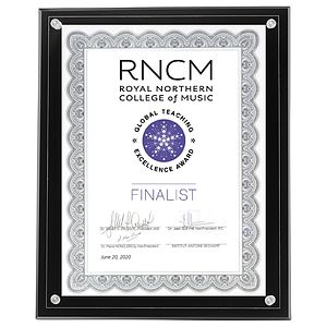 Large Certificate Holder - Clear on Black - 8" x 10" Insert