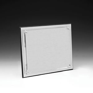 Brushed Aluminum Screen Print Plaque (8"x10"x1")