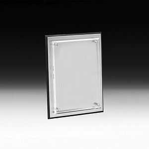 Tall Brushed Aluminum Plaque - Screen Printed