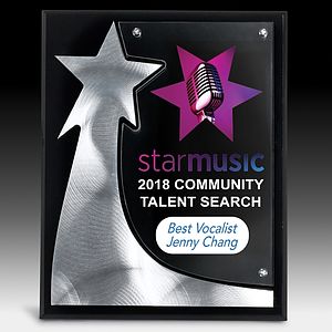 The Rising Star Plaque - Screen Printed - (8" x 10" x 3/4")