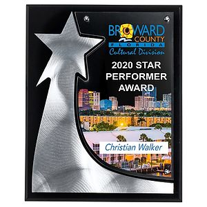 The Rising Star Plaque - Screen Printed - (8" x 10" x 3/4")