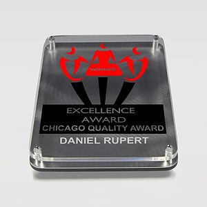 Spirit Floating Awards (5"W x 7"H x 11/18"D) - Screen Printed