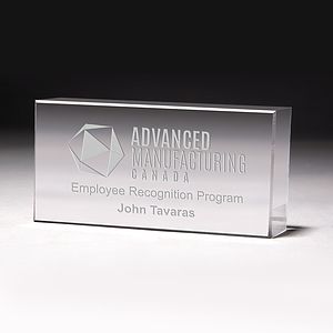 Screen Printed The Cube Award (2 1/2"x 5"x 1")