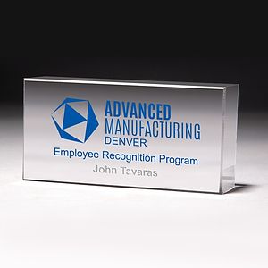Screen Printed The Cube Award (2 1/2"x 5"x 1")