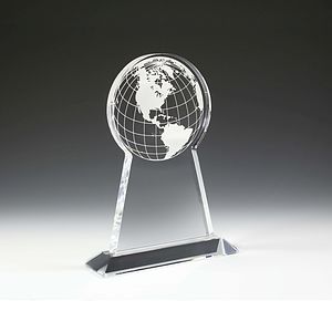 Tall Globe Award - Screen Print - (7 1/2" x 9 1/4" x 3/4)
