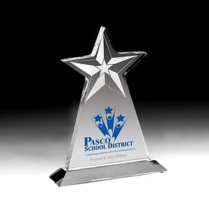 Vertical Star Award - Screen Printed