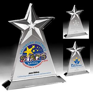 Vertical Star Award - Screen Printed