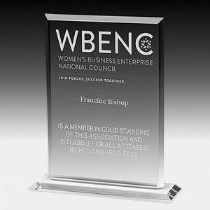 Screen Printed Acrylic Billboard Award - 8 1/4"