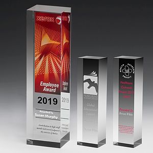 Screen Printed Monument Obelisk Award - 9 1/2"