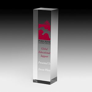 Screen Printed Monument Obelisk Award - 9 1/2"