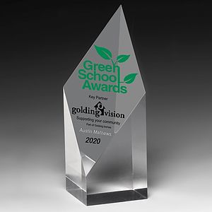 Diamond Obelisk Award (5 3/4" H x 2" L x 2" D) - Screen Print