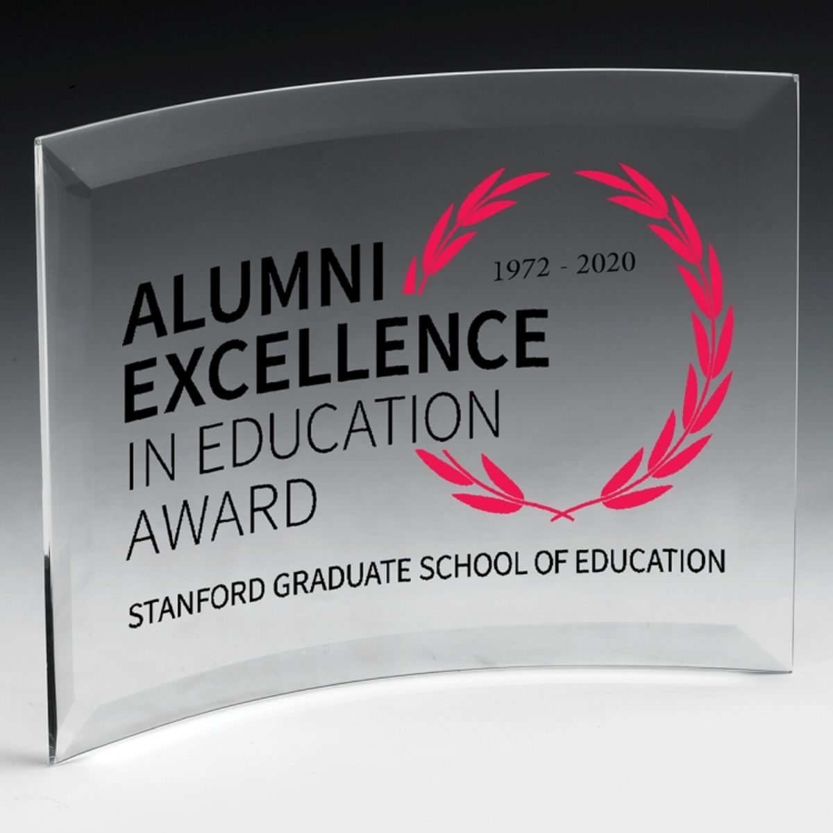 Curved Standing Award - 4” x 6”