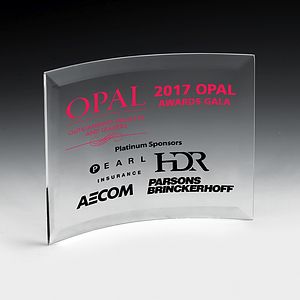 Curved Standing Award - 4” x 6”