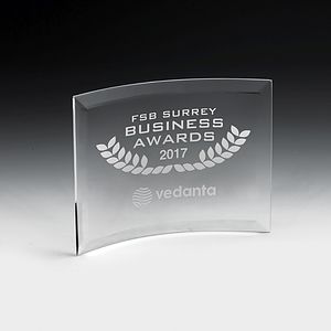 Curved Standing Award - 5" x 7"