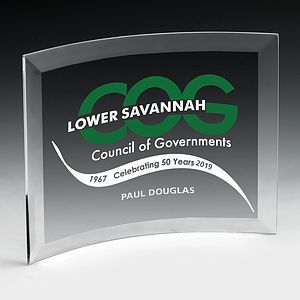 Curved Standing Award - 6" x 8"