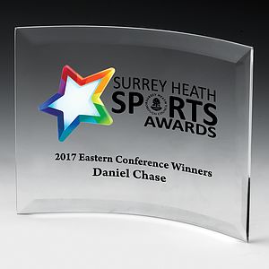 Curved Standing Award - 10" x 7"