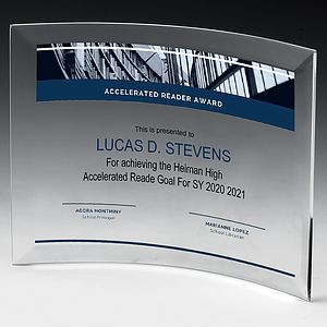 Curved Standing Award - 10" x 7"