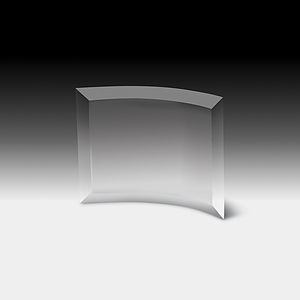 Curved Standing Award - 10" x 7"