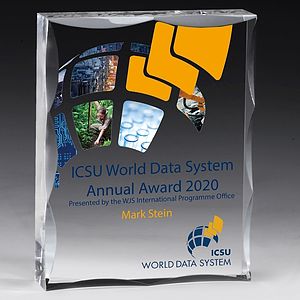 Laser Engraved Scalloped Acrylic Paperweight Awards - 4” x 5” x 1”