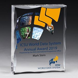 Laser Engraved Scalloped Acrylic Paperweight Awards - 4” x 5” x 1”