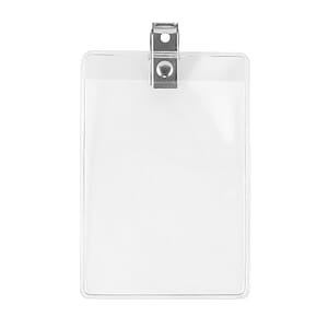 “Hilliard H” Clear Badge Holder Fits 2-1/4” X 3” Insert