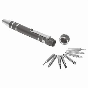 "Great Eight" 8 Bit Metal Screwdriver Tool Kit with Metal Clip