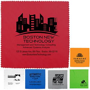 8" X 8" - “OneCleanScreen XL” 100% Microfiber RPET Recycled PolyesterCleaning Cloth & Screen Cleaner