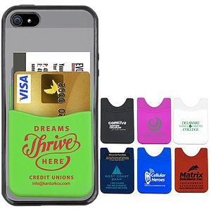 “Banker” Soft Silicone Cell Phone Wallet