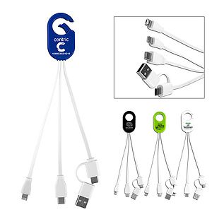 “WEBER” 5-in-1 Cell Phone Charging Cable with Carabiner Clip
