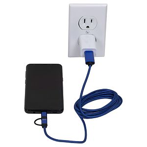 “OSLO” 5-in-1 Braided 6 Ft. Long Cell Phone Charging Cable