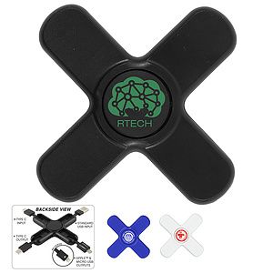 “PLAY & CHARGE 2.0” 5-in-1 Cell Phone Charging Cable Spinner