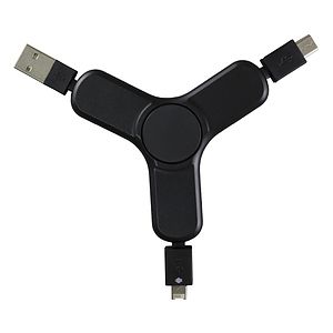 “PLAY & CHARGE 2.0” 5-in-1 Cell Phone Charging Cable Spinner