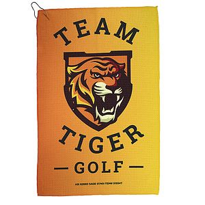 "The Eagle" Full-Color Waffle Weave Golf Towel