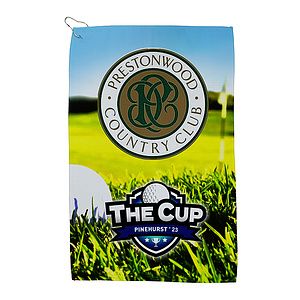 "The Eagle" Full-Color Waffle Weave Golf Towel