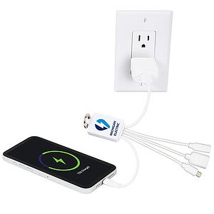 "FUSION" Charging Cable With 2 Port USB Hub